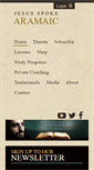 Mobile Screenshot of jesusspokearamaic.com