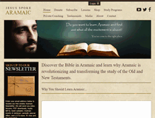 Tablet Screenshot of jesusspokearamaic.com